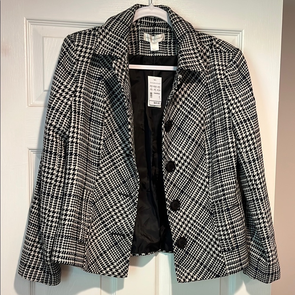 NWT Christopher & Banks Houndstooth blazer